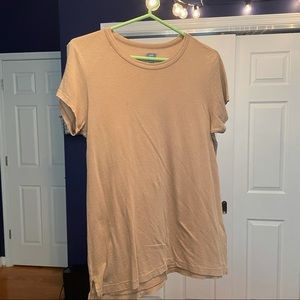 Aerie Boyfriend Tee in Tan